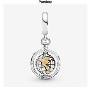 Pandora Silver and Gold World Charm Bracelet